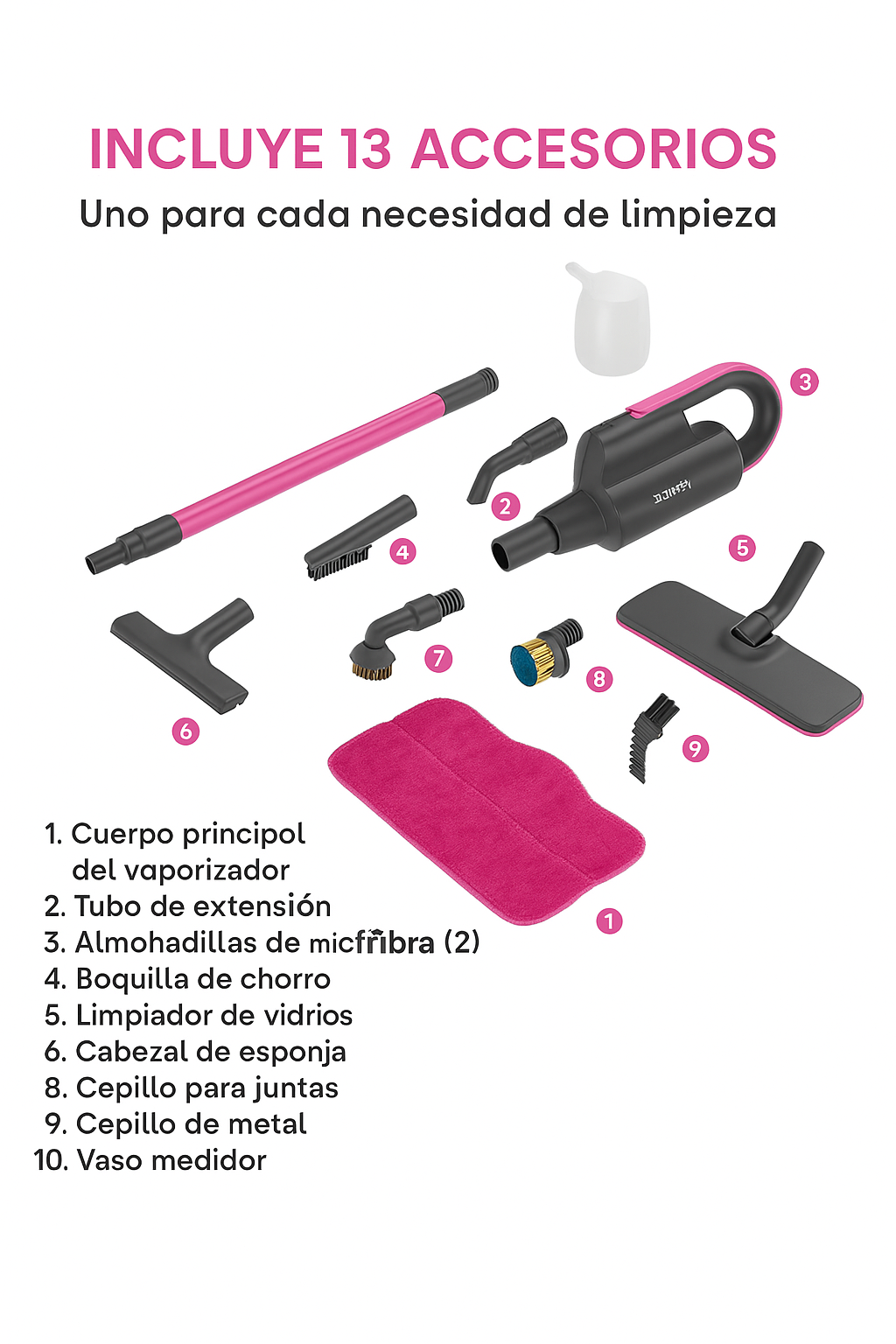 Trapeador de Vapor 7 en 1