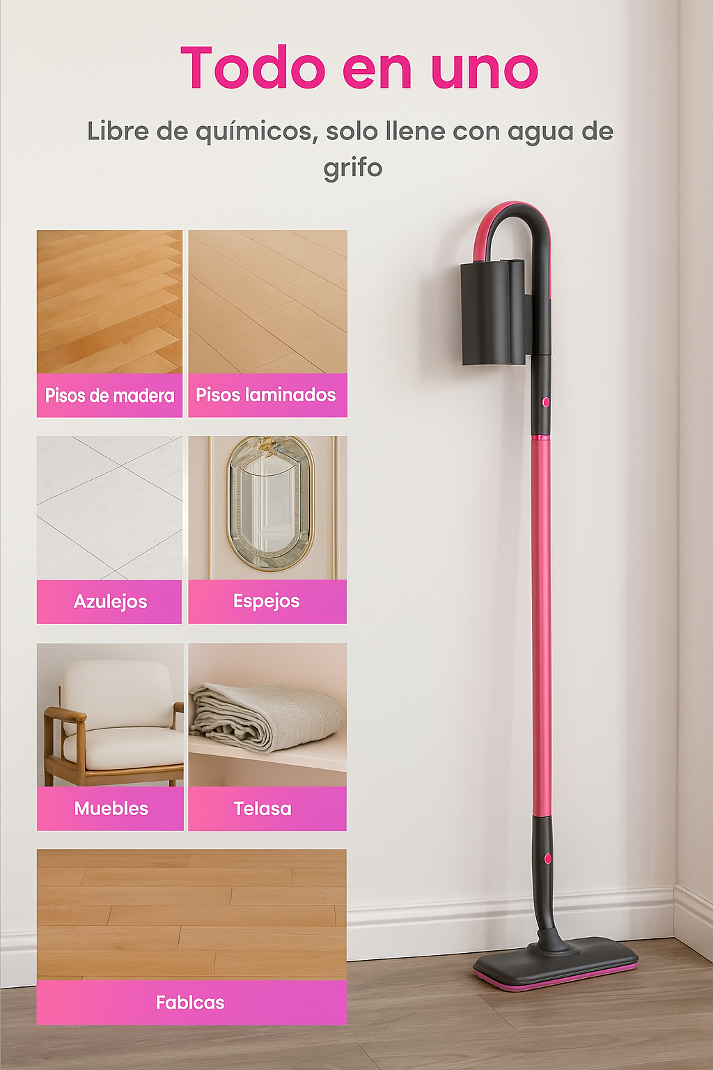 Trapeador de Vapor 7 en 1