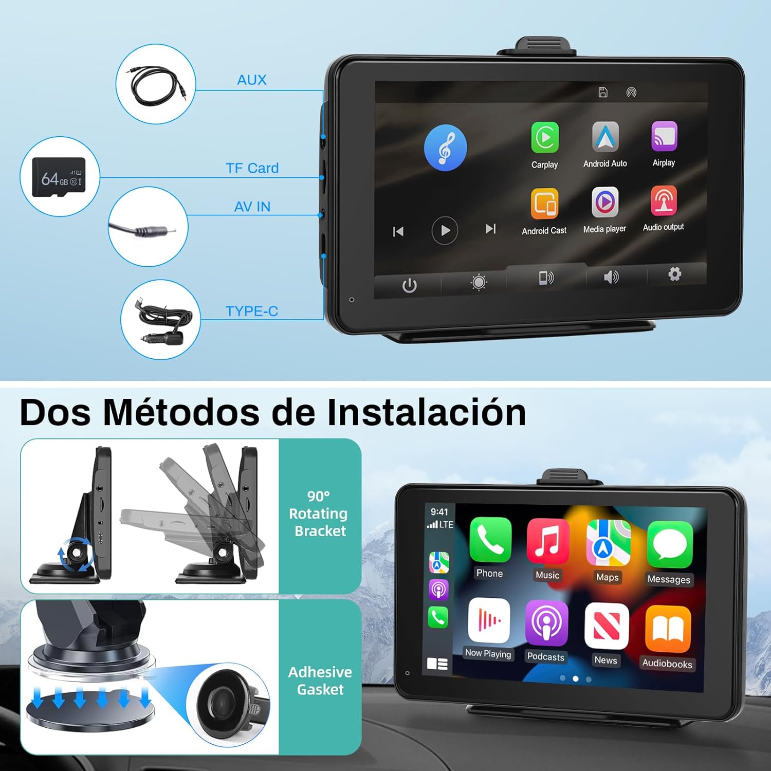 Pantalla CarPlay Inalámbrica