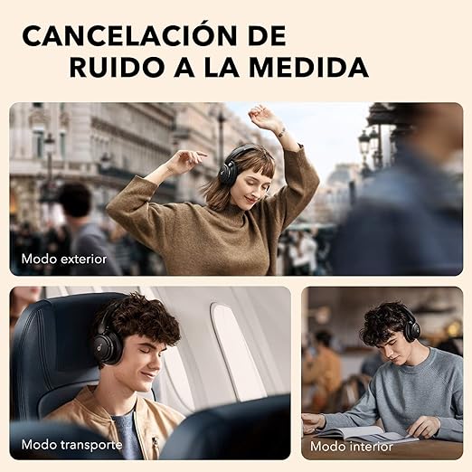 Soundcore Anker Life Q30 Audífonos Inalámbricos Diadema, Bluetooth, Cancelación de Ruido Multimodo