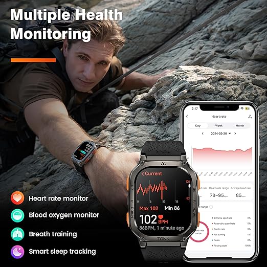 KOSPET TANK M3 Ultra Reloj Inteligente GPS, 1,96" AMOLED Smartwatch Hombre