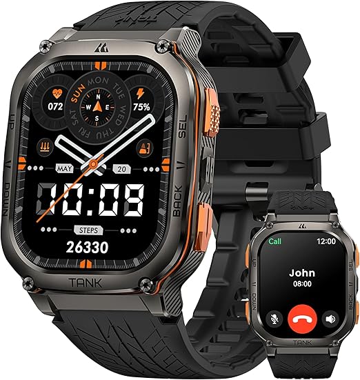 KOSPET TANK M3 Ultra Reloj Inteligente GPS, 1,96" AMOLED Smartwatch Hombre