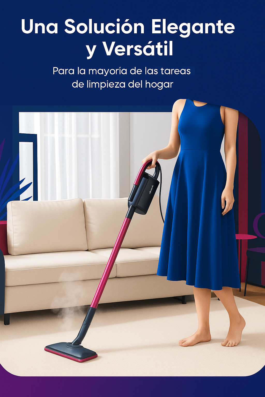 Trapeador de Vapor 7 en 1